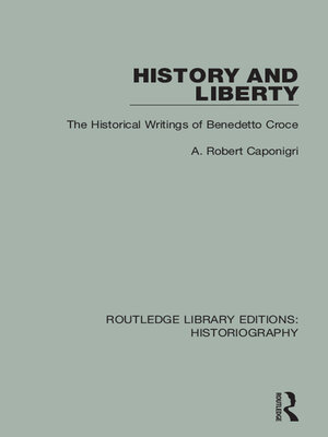 cover image of History and Liberty
